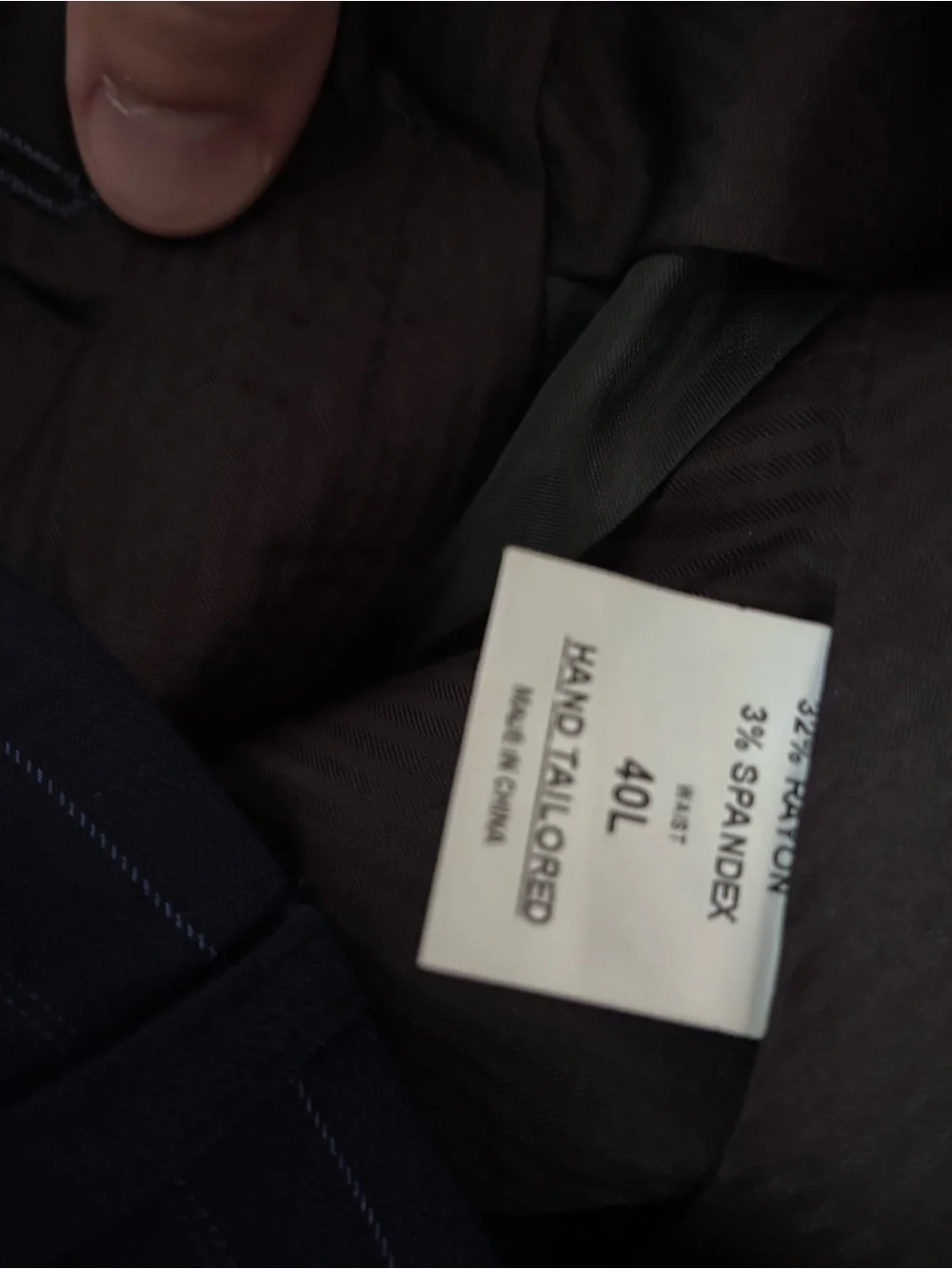 Men's Navy Pinstripe Suit